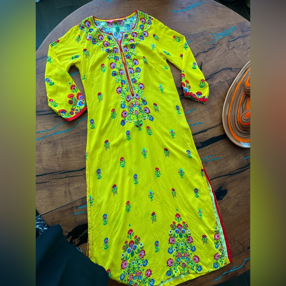 Manish Arora Punjabi kurta with sequin details lengha- US size 2 Indian size 34 - Picture 1 of 10
